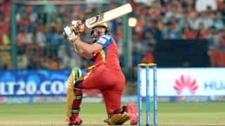 AB de VIlliers scores half-century for Royal Challengers Bangalore vs Rajasthan Royals in IPL 2015, Match 29 at Bangalore
